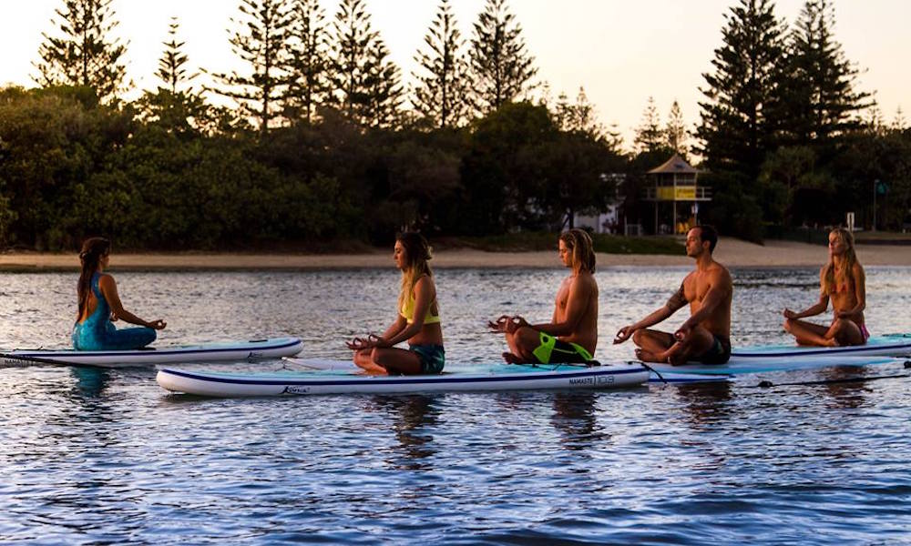 gold coast sup pure aloha yoga