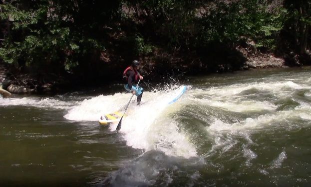 How To Punch Through A River Wave On A SUP