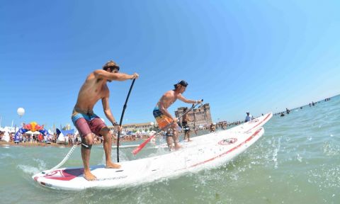 Italia Surf Expo World SUP Challenge is to kick off next weekend as the prestigious European Cup Final at this unique beach festival. | Photo Courtesy: boardaction.eu