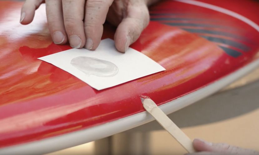 Learn how to fix a small ding on your paddle board.