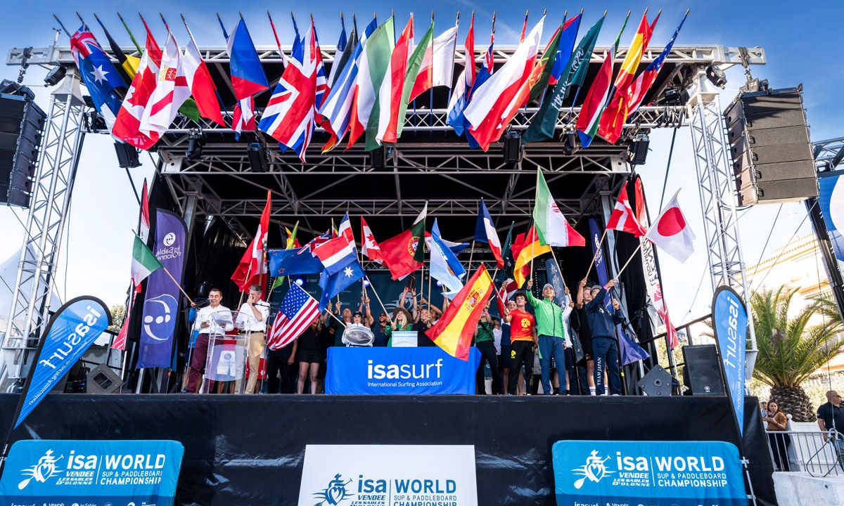 2023 ISA World SUP & Paddleboard Championship Opening Ceremony. | Photo: ISA / Sean Evans