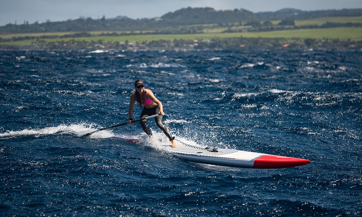 SIC Maui athlete Andrea Moller off the coast of Maui. | Photo courtesy: SIC Maui