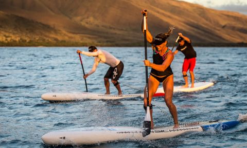 SIC Maui athletes Seychelle, Jeremy Riggs, and Tamas Buday riding in Maui. | Photo courtesy: SIC Maui