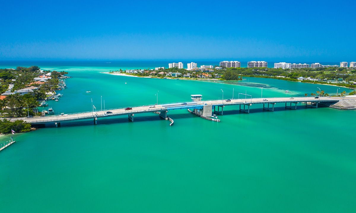 Aerial view of Sarasota, Florida. | Photo: Shutterstock