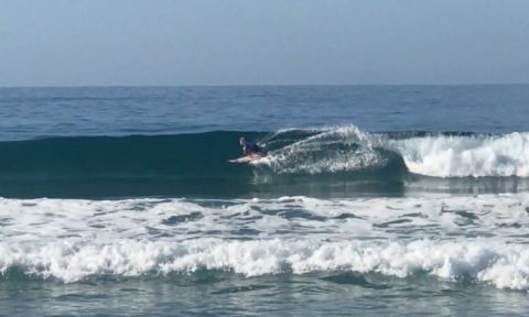 10 year old Trevor Mencinsky SUP surfing in Southern Baja. | Photo courtesy: Andrew Mencinsky