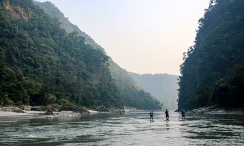 Paddlers embark on a journey through the Kali Gandaki. | Photo courtesy: Water Skills Academy