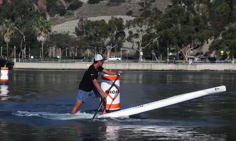 Kenny Kaneko, mid-buoy turn in Dana Point, California.