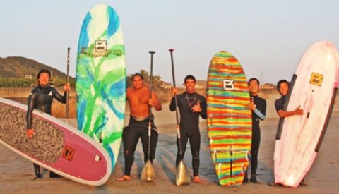 SUP Surf Contest in Haifa, Israel