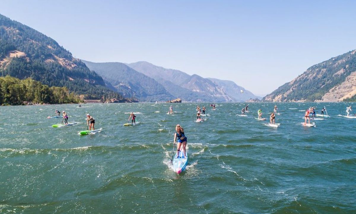 Grom Take Over at 2018 Gorge Paddle Challenge