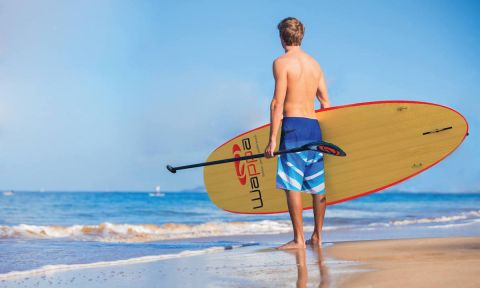 Wappa Paddleboards are made from bamboo creating an amazing strength to weight ratio. | Photo Courtesy: Wappa Paddle Boards