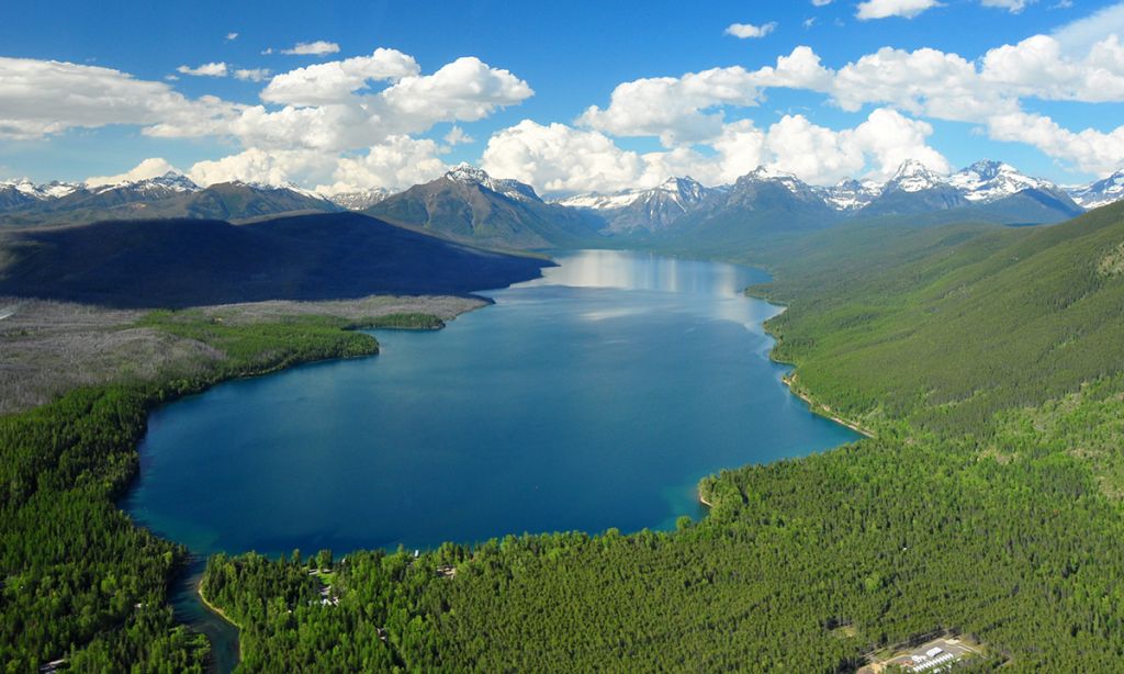 Aerial Shot of Lake McDonald, Glacier National Park. | Photo: Shutterstock