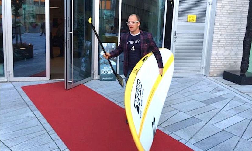 Aksel Kolstead is a SUP enthusiast who has helped to jumpstart the SUP movement in Norway.