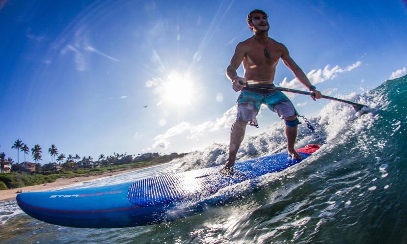 Zane Schweitzer, one of the best SUP surfers in the world. | Photo: Starboard / Georgia Schofield