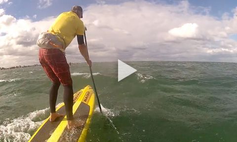 A Perfect Example Of Why Paddle Boarders Must Always Wear A Leash