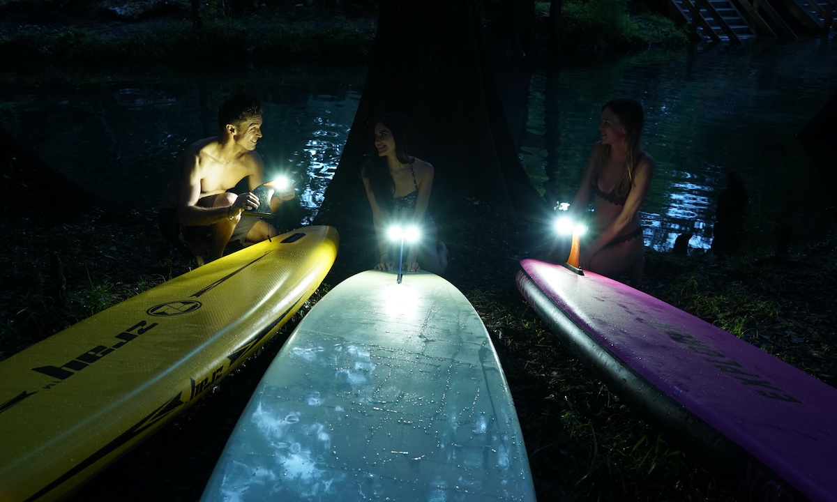 paddle boarding at night 2