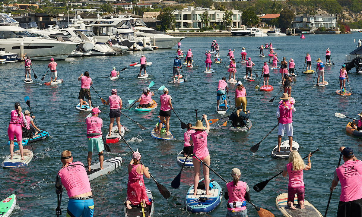SUP Community Rallies To Support Breast Cancer Research