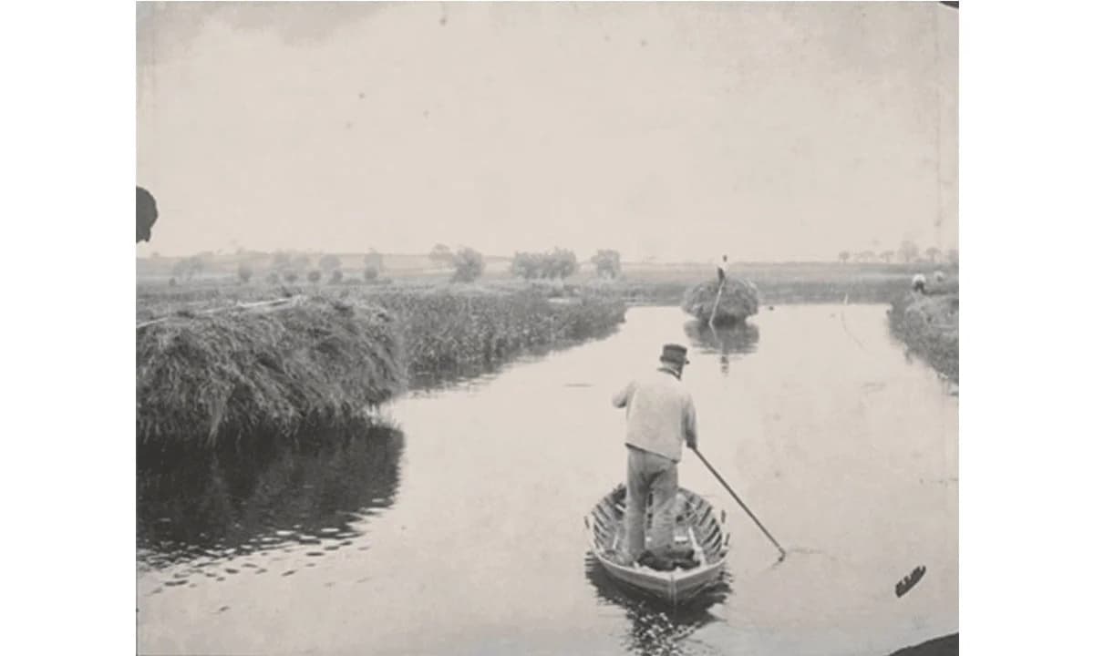 Boat hull paddling.| P.H. Emerson