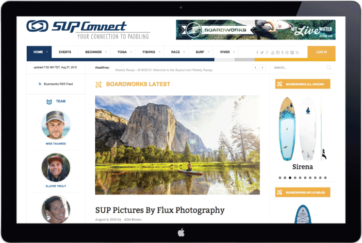 Image of Computer with Homepage