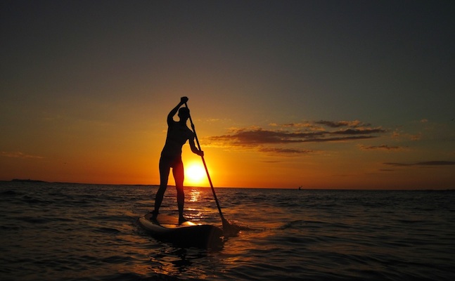 sunset-paddle