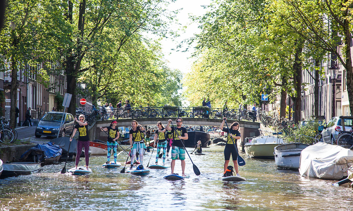 paddleboarding amsterdam summer 