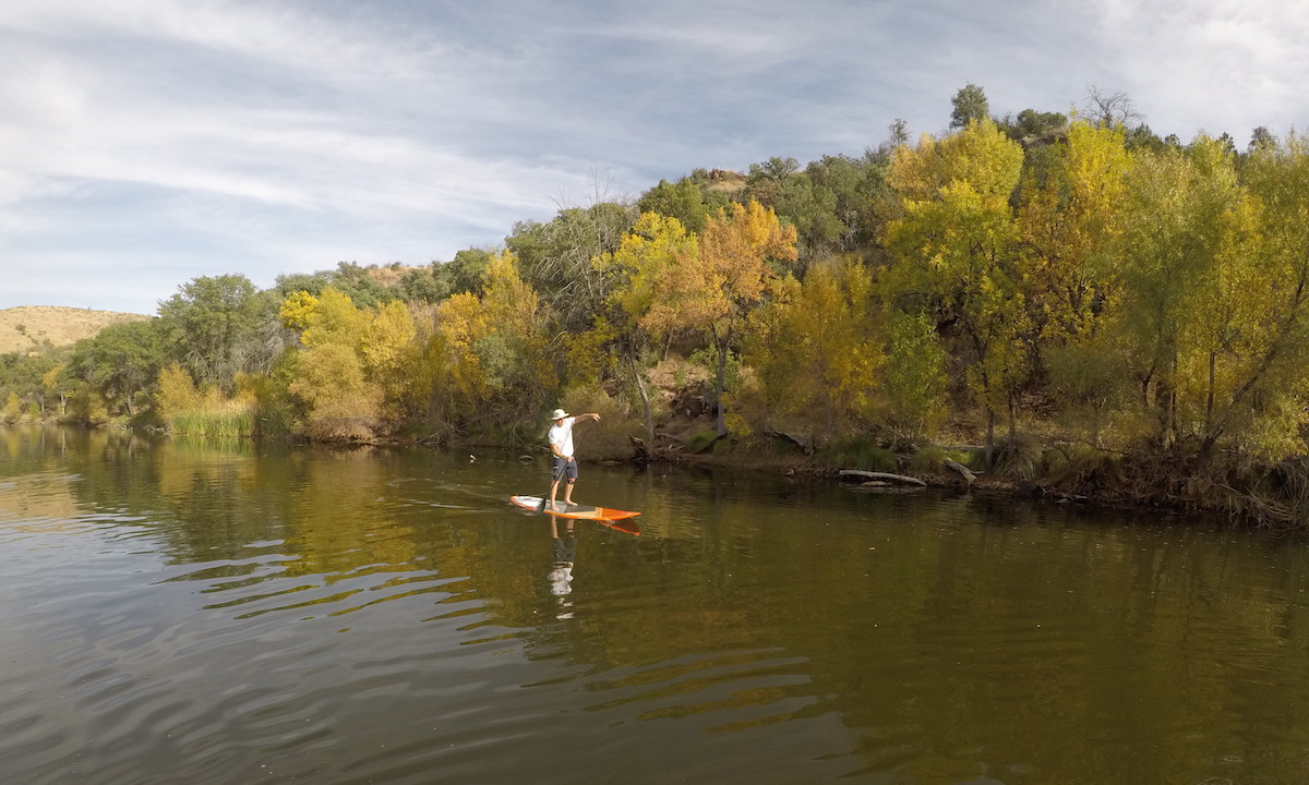 paddle boarding baja arizona pena blanca foliage