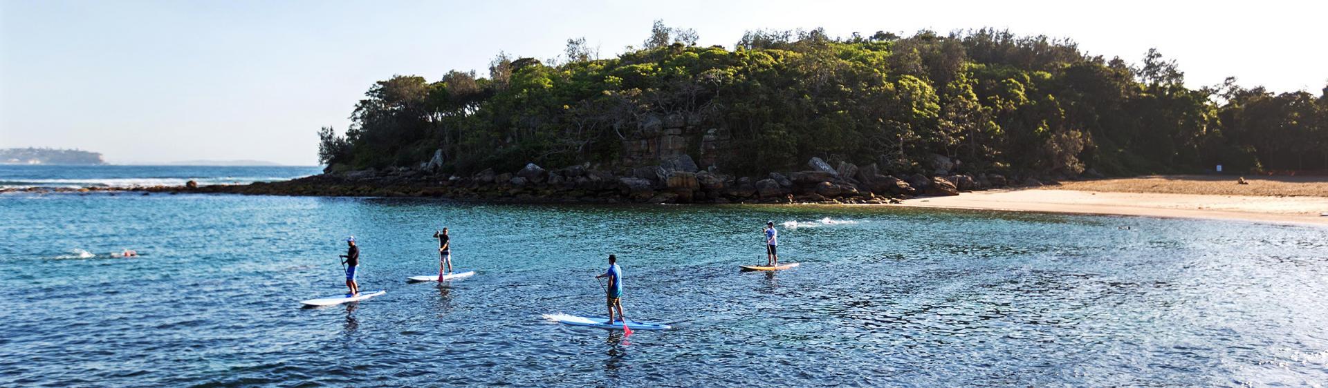 paddle boarding fairy bower australia