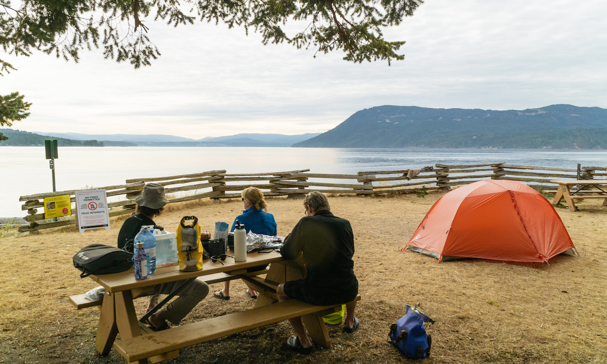 gulf islands camping 1