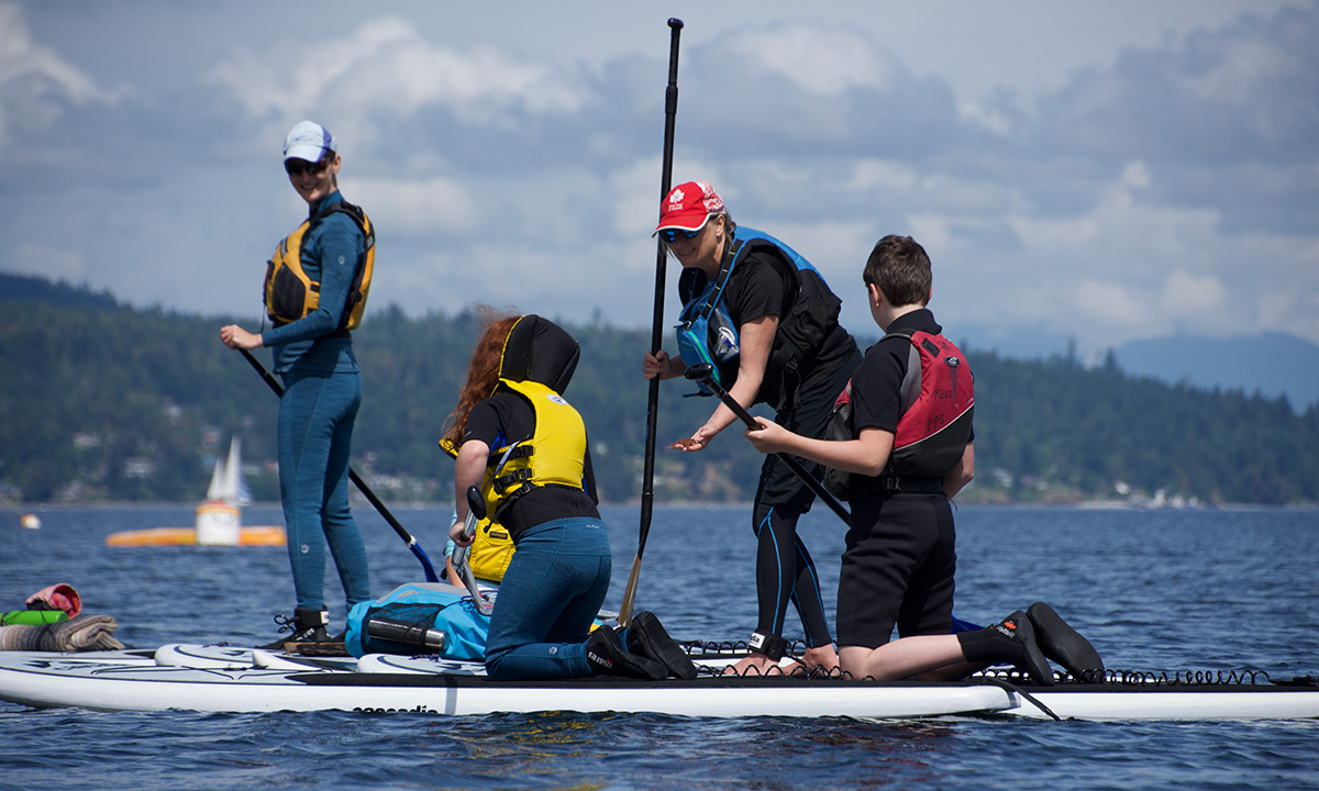 paddle boarding saanich peninsula canada oceans week