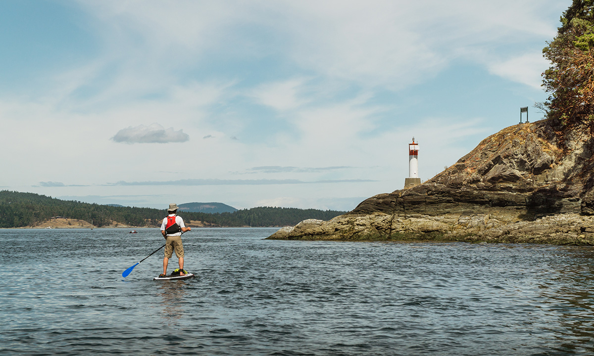 paddle boarding saanich peninsula canada piers island