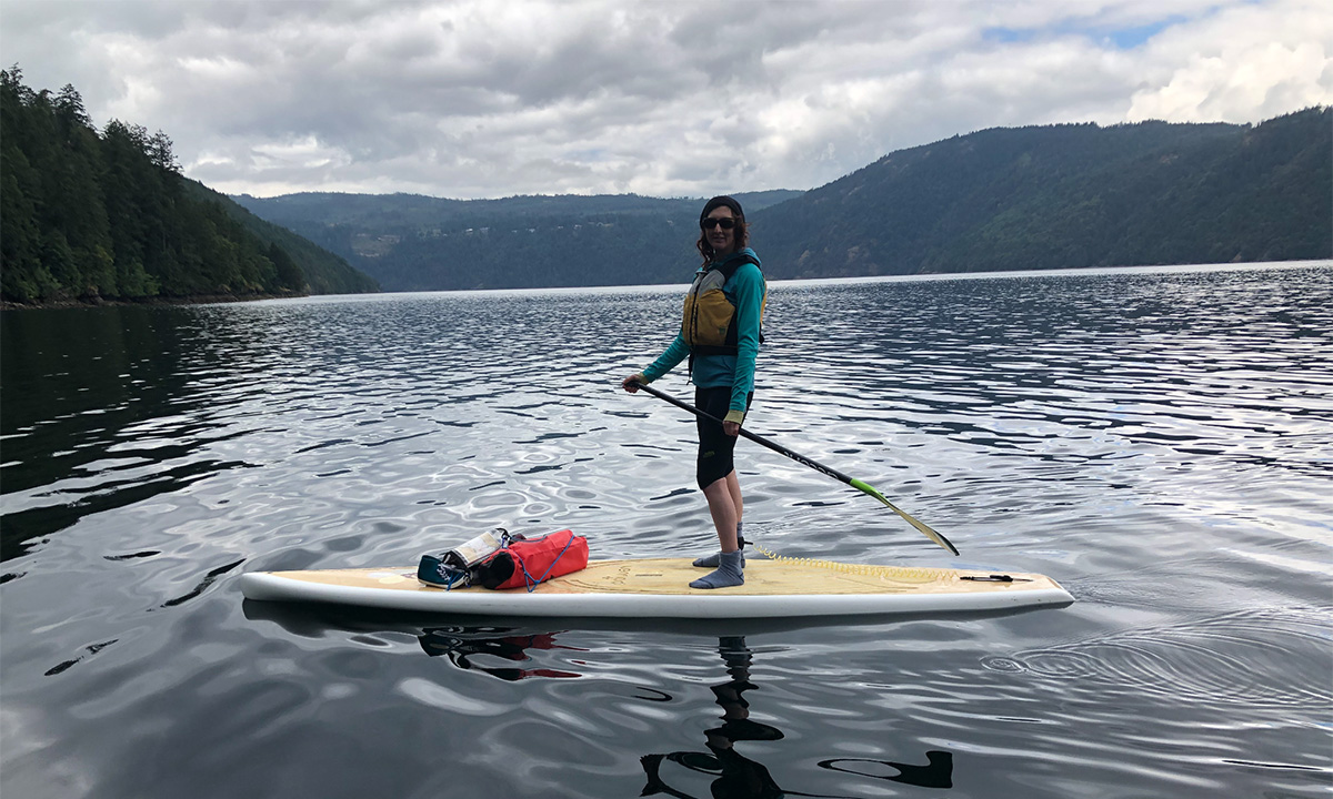 paddle boarding saanich peninsula canadapaddle boarding saanich peninsula canada fjord