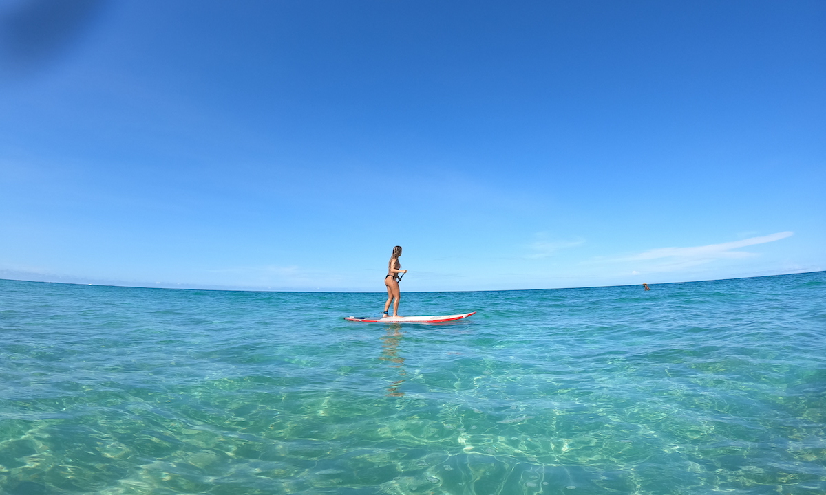 paddle boarding costa rica caribbean