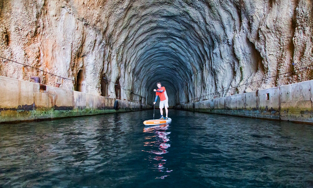 paddle boarding croatia molat submarine cave