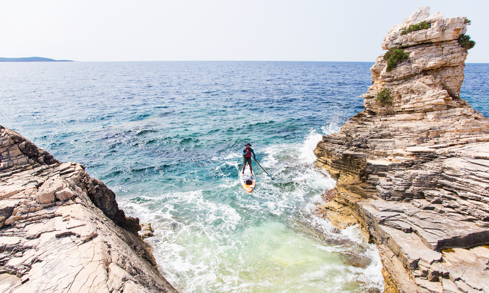 paddle boarding croatia molat tramerka