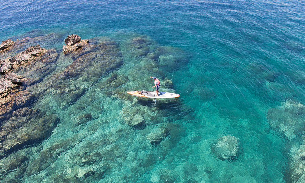 Paddle Boarding Island Molat, Croatia