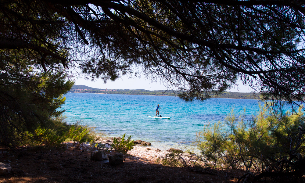 paddle boarding croatia southern coast of molat