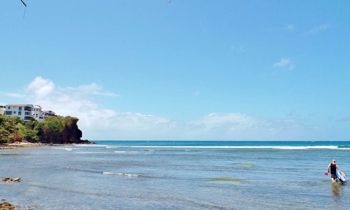 paddle boarding grenada prickly point