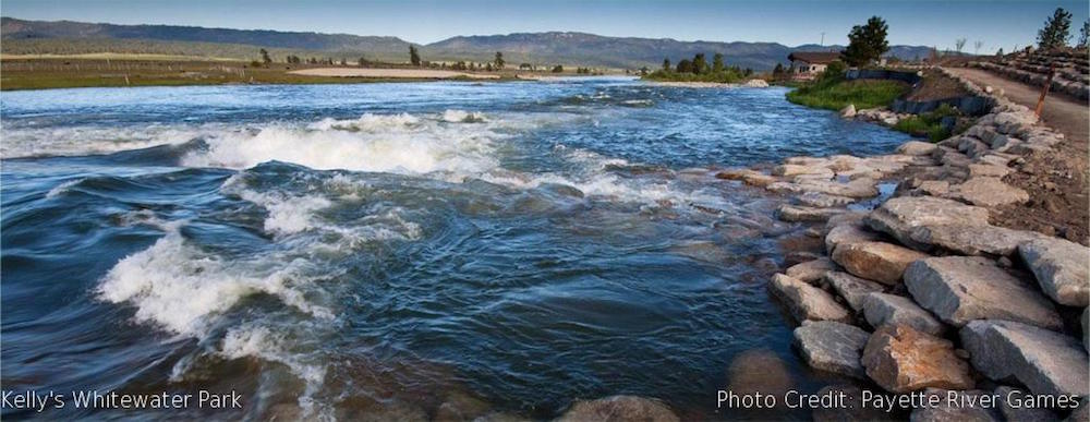 paddle boarding central idaho kellys whitewater park