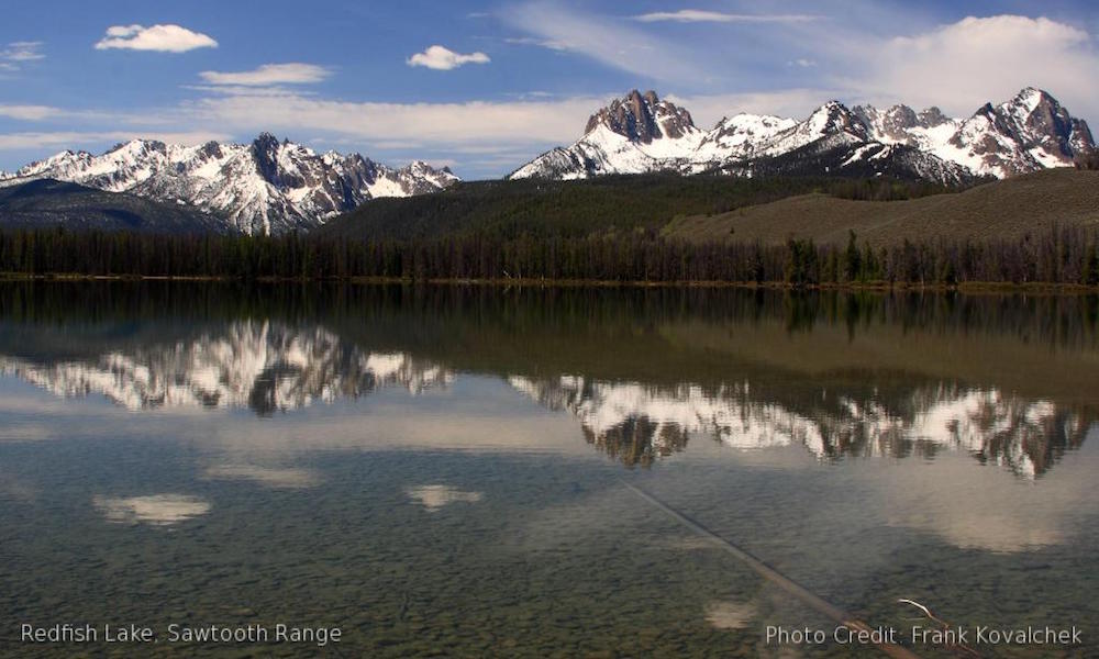 paddle boarding central idaho redfish lake