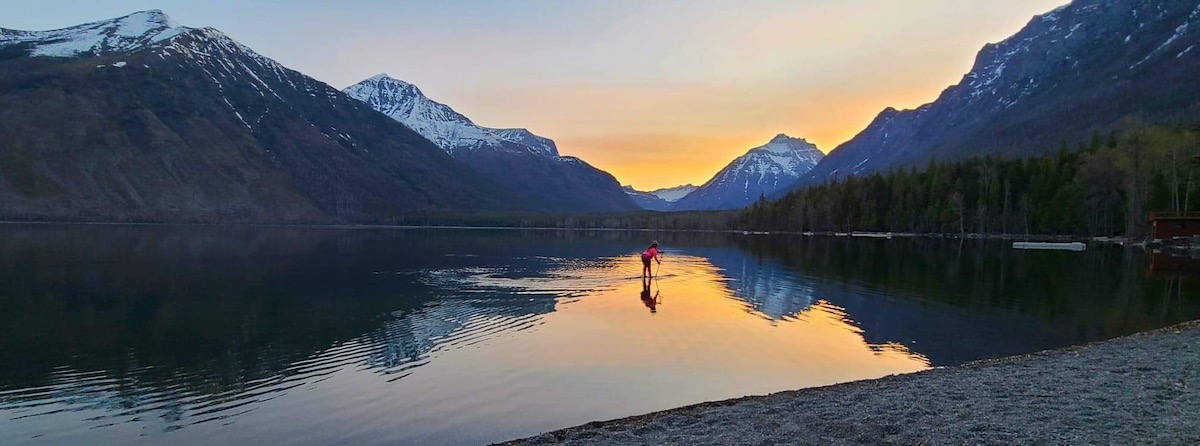 paddle board lake mcdonald 1