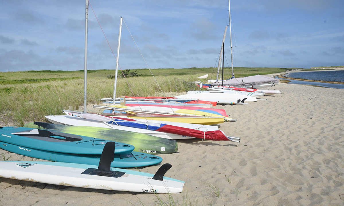 paddleboarding nantucket quidnet beach