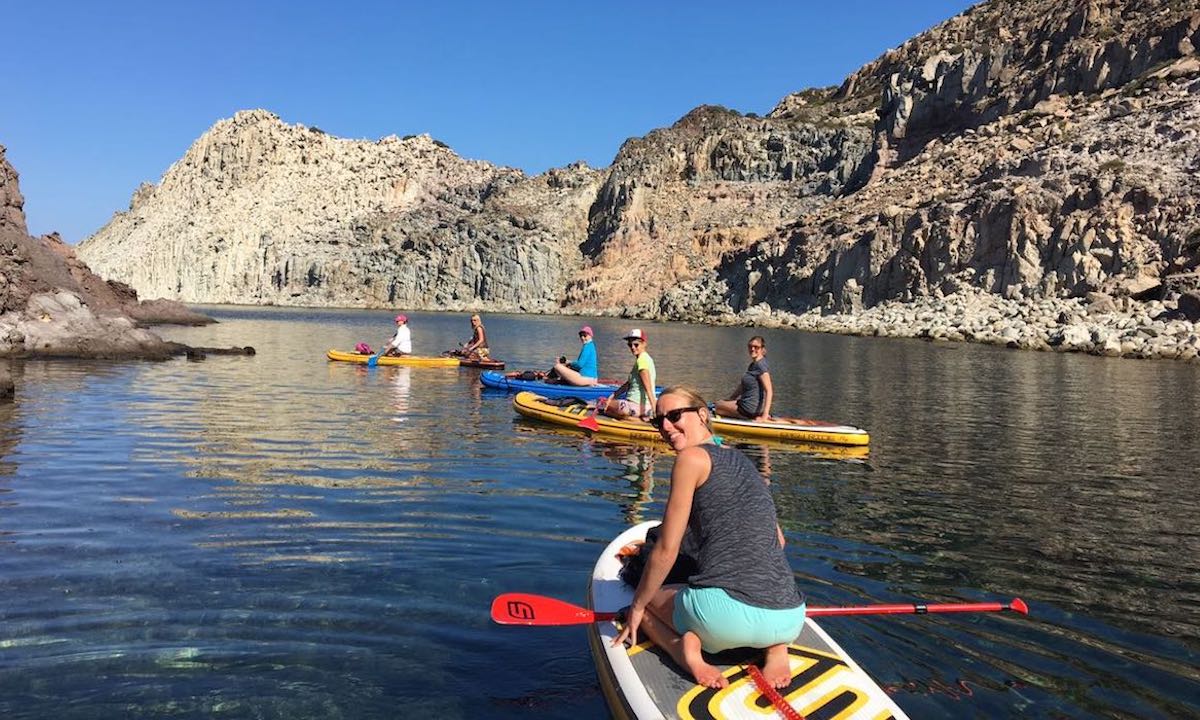 paddle boarding san pietro island italy 11