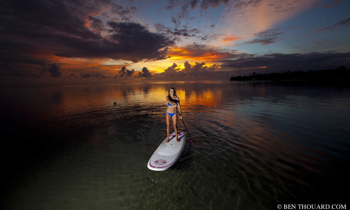  BenThouardSeaCo Carine Camboulives cruising under a beautiful sunset in Tahiti