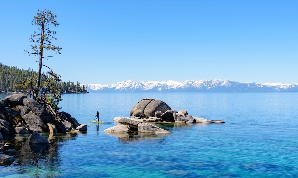 lake tahoe paddleboard