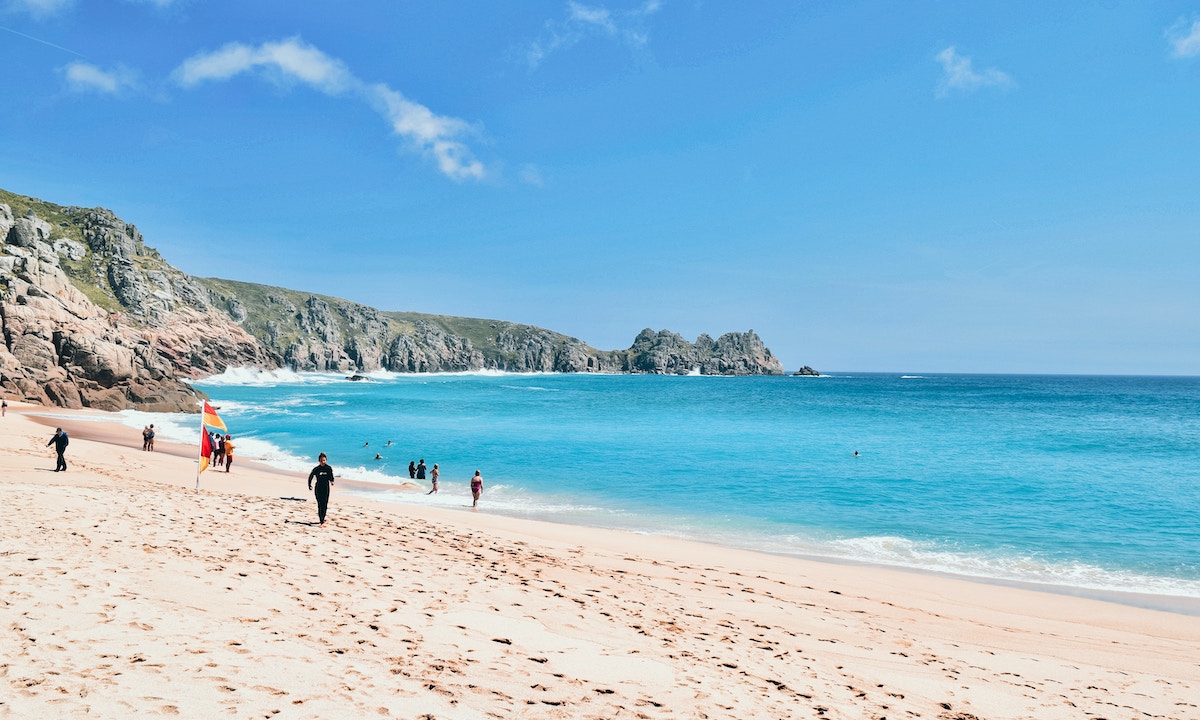 paddleboarding cornwall uk benjamin elliott porthcurno