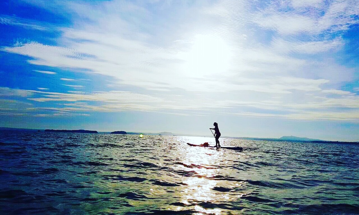 paddle boarding vietnam tri an lake 3