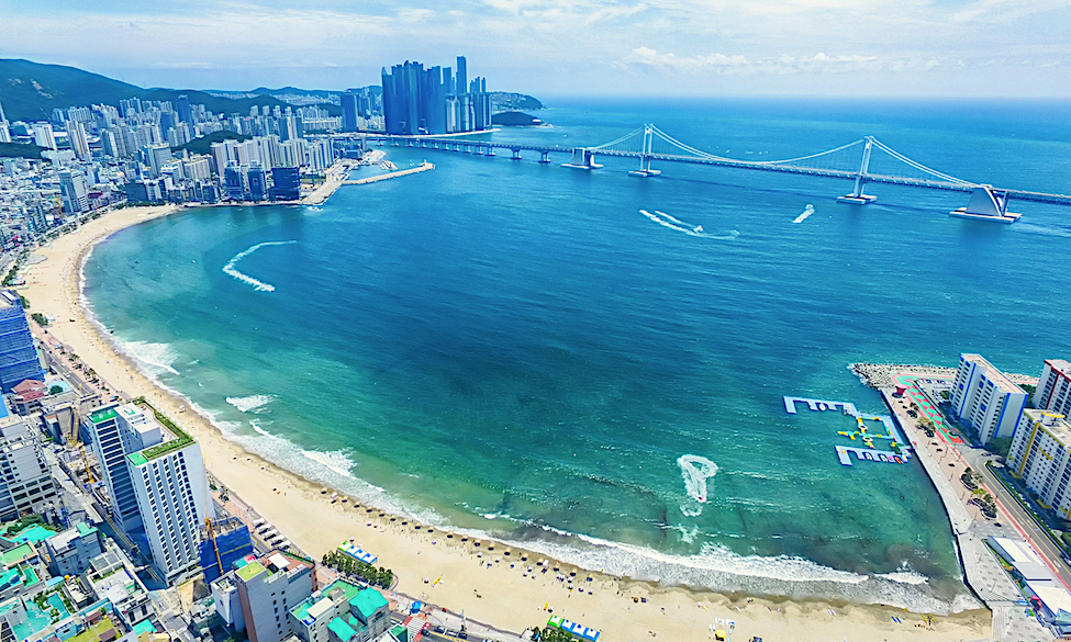 Gwangalli Beach aerial view