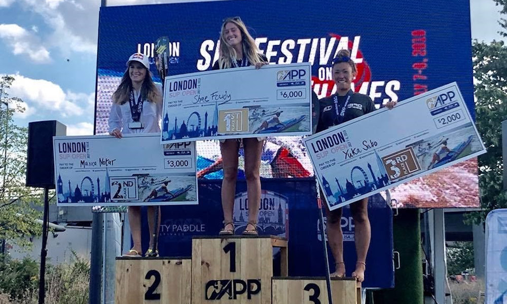 london sup open 2018 ladies podium