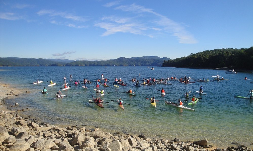 Lake Jocassee Paddle Splash