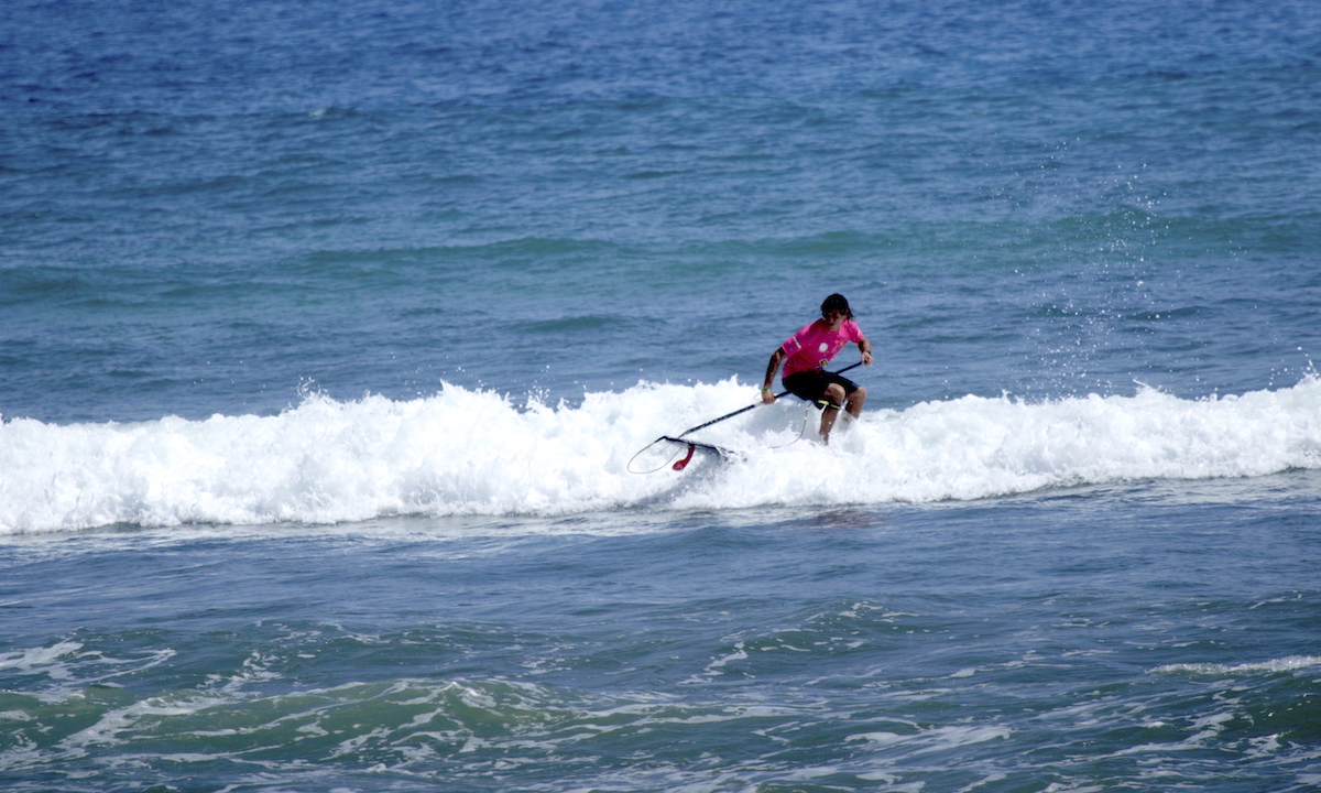 Austin Kalama surfing