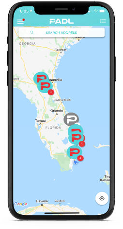paddle app map